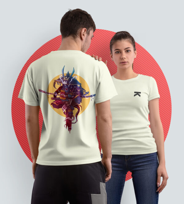 ANGRY-MONKEY_BEIGE_A3 Printed T-Shirt