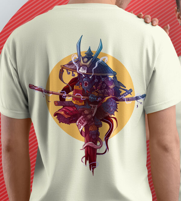 ANGRY-MONKEY_BEIGE_A3 Printed T-Shirt