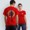 ANGRY-MONKEY_RED_A3 Printed T-Shirt