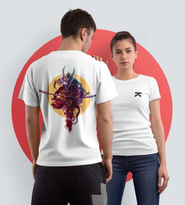 ANGRY-MONKEY_WHITE_A3 Printed T-Shirt