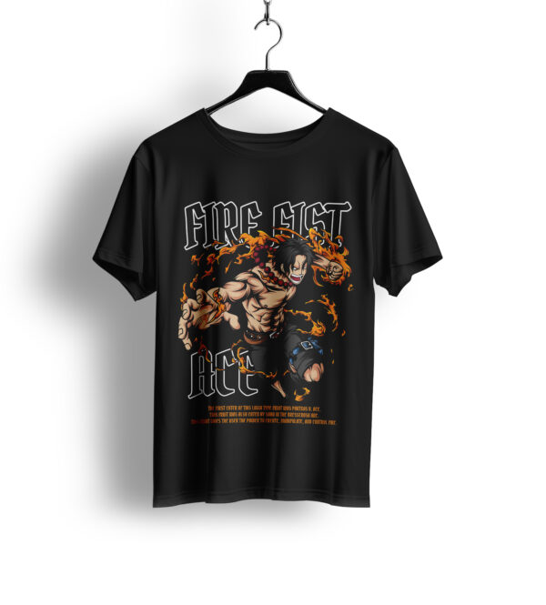 ACE FIRE FIST PRINTED T-SHIRT